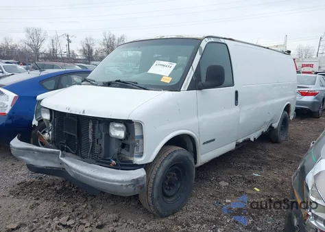 2001 Chevrolet Express z USA, uszkodzony, nr VIN 1GCHG39R411124124